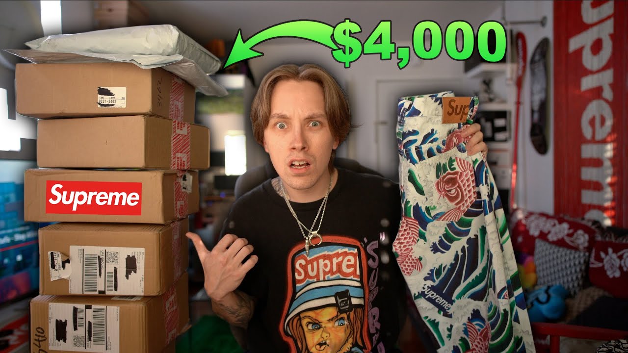 Я заплатил 4000 долларов за эту распаковку Supreme... Огромная добыча Supreme!