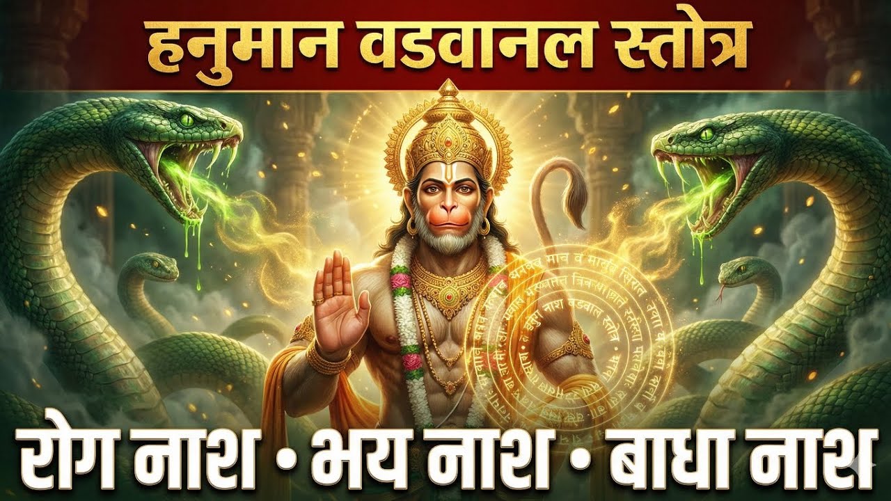 हनुमान वडवानल स्तोत्र | Very Powerful Hanuman Stotra for Protection & Strength