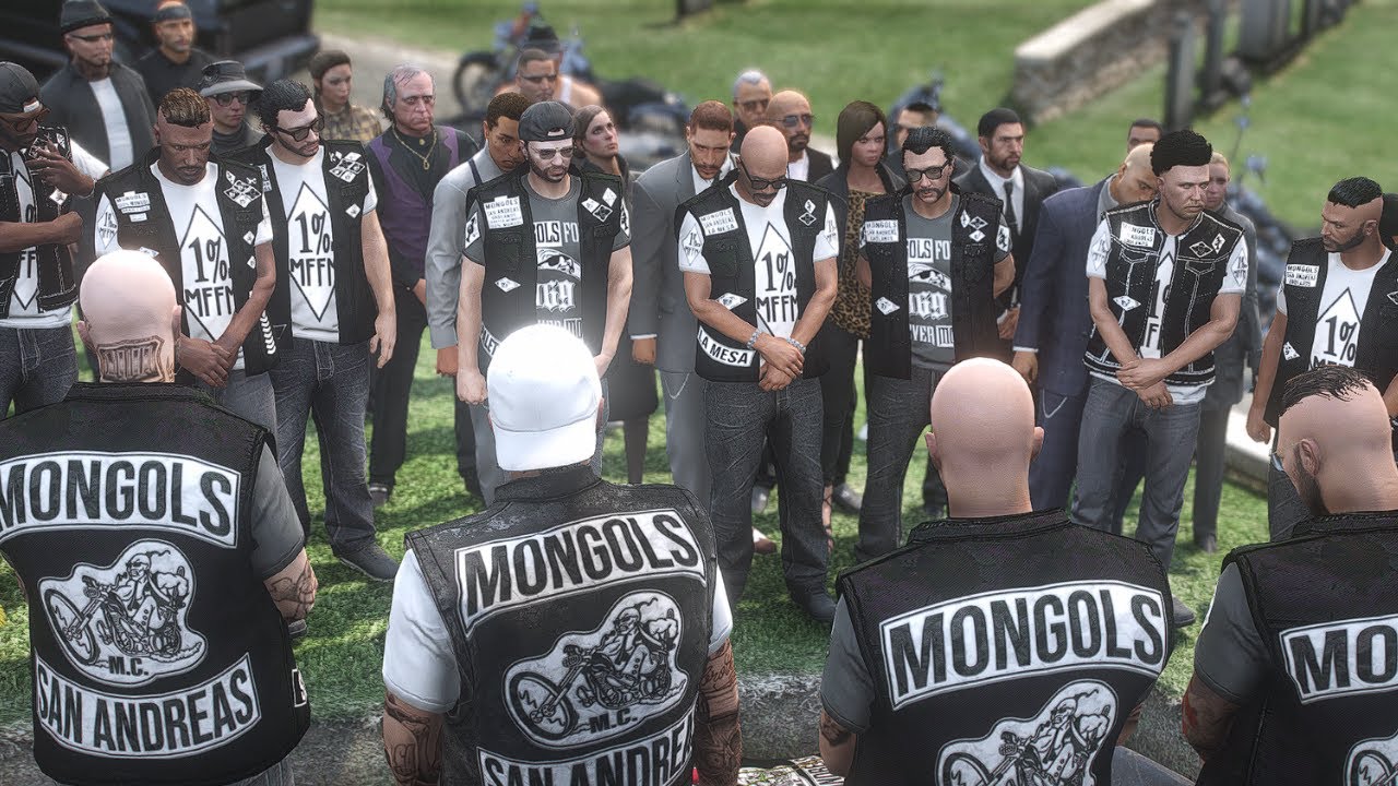 GTA Online : Mongols MC Episode 5 : It's a black and white world