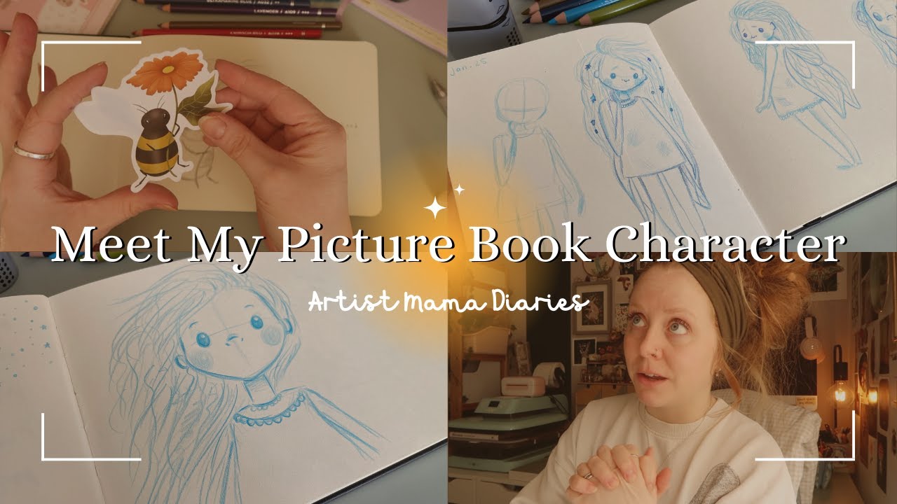 Meet My Picture Book Character! 🧚🏻✨ | Artist Mama Diaries 🐻 | Studio Vlog 🌿