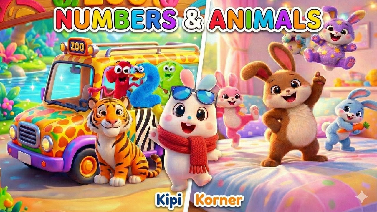 Wheels on the Bus + Seasons Song + Numbers! 🚌🍂 Learn Counting & Weather