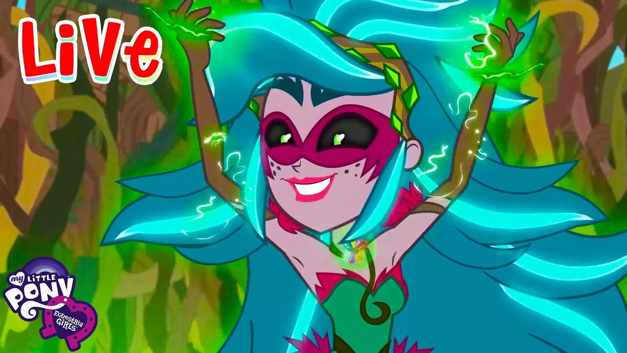 🔴 Equestria Girls LIVE 🔮 BEST SONGS 🌈 Under our Spell, Cafeteria Song + more songs! 🎶💜 MLP EG