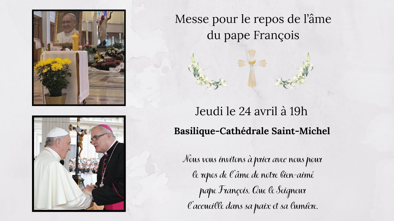 Messe pour le repos de l'âme du pape François
