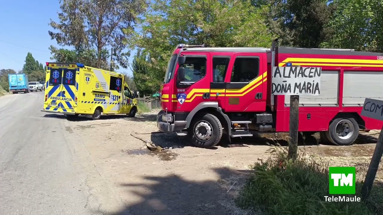 LINARES: Incendio terminó con dos lesionados y una estructura con perdida total