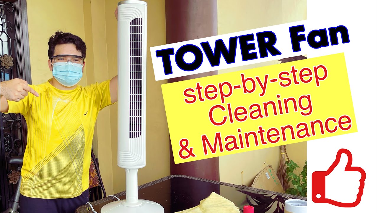 TOWER Fan Cleaning and Maintenance | weekend cleaning of fan.