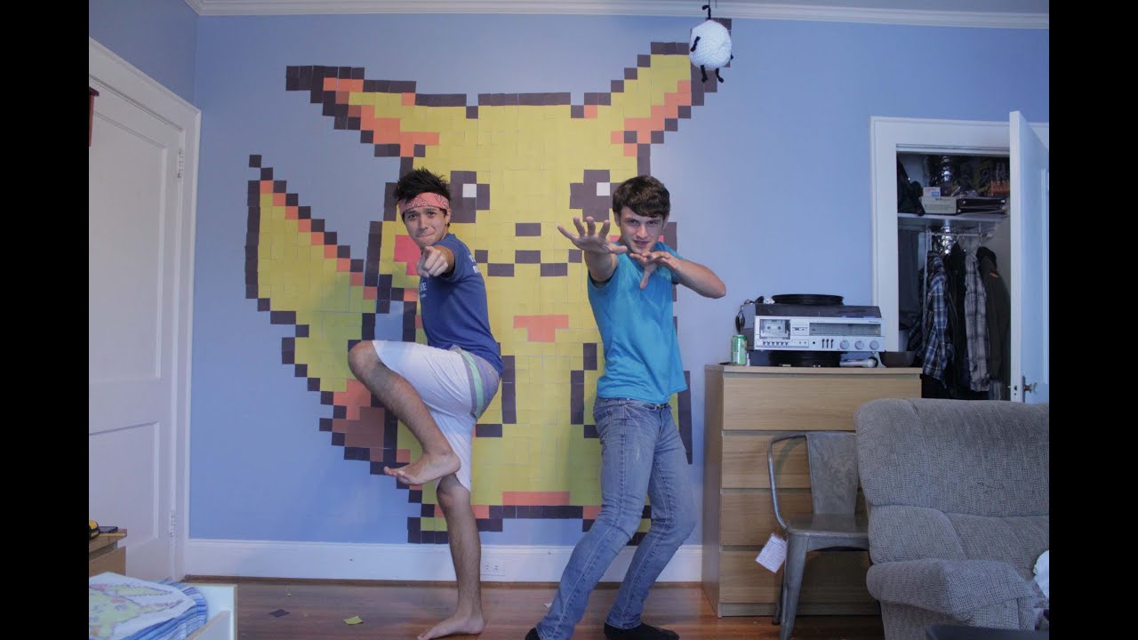 Post-It Art: Pikachu! - Time-Lapse