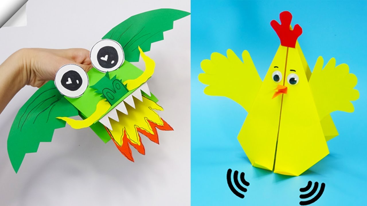 6 Moving paper toys | Easy paper crafts