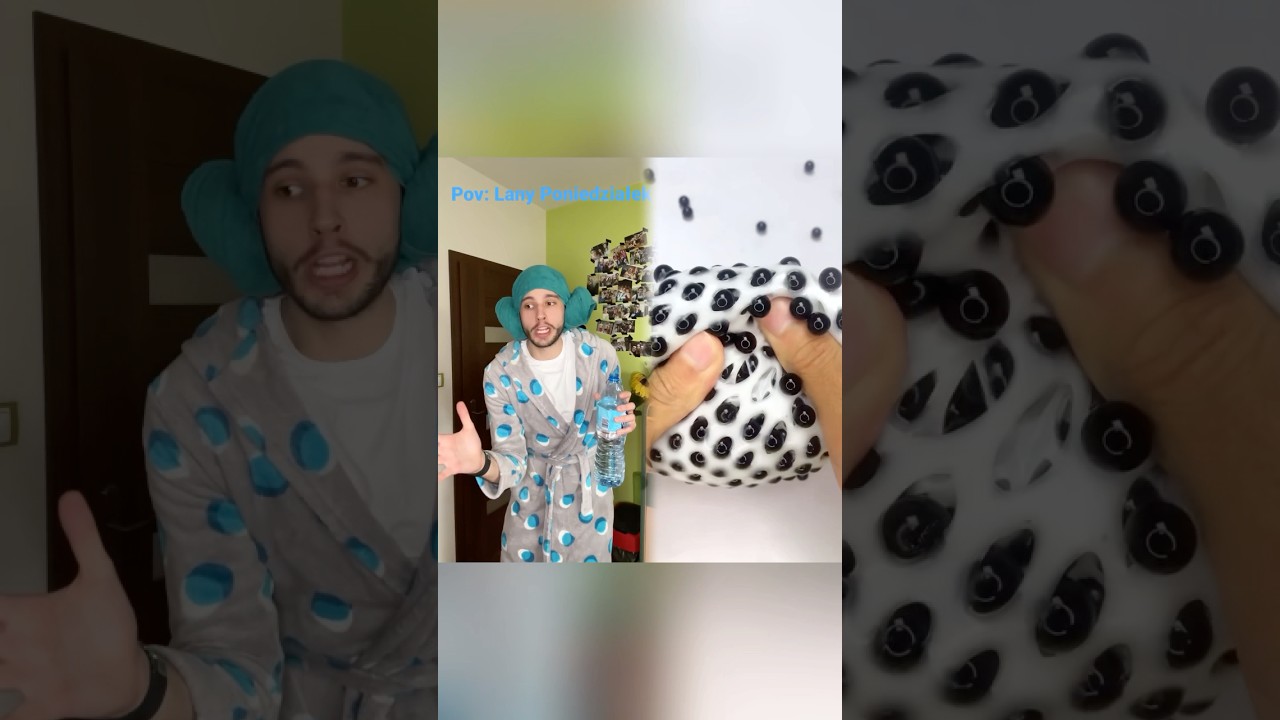 Zmoczyła ł&oacute;żko 😳 #lanyponiedzialek #smigusdyngus #swieta#krisbringsfun#funny #shorts#pov#fyp#comedy