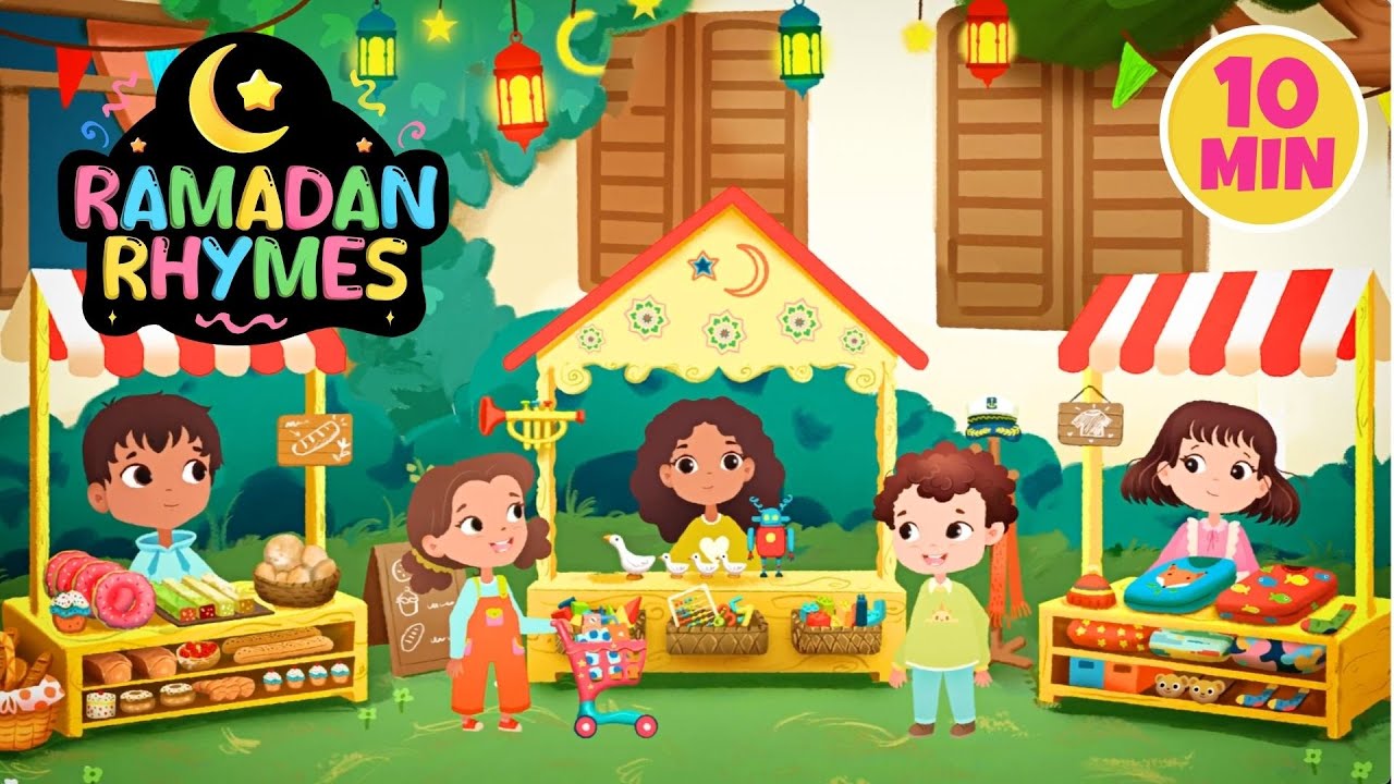 Happy Eid & Eid Market &Laylat al-Qadr | Ramadan Learning Rhymes & Songs For Kids