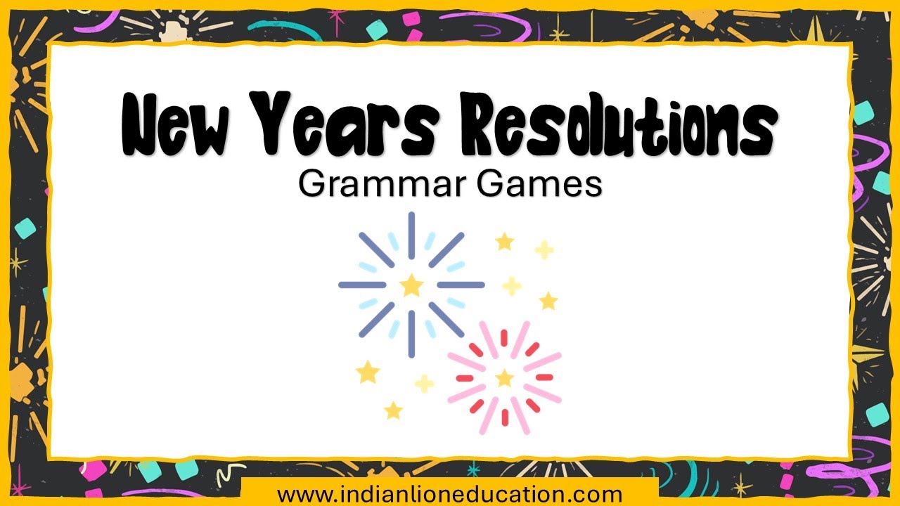 ESL English grammar games New year resolutions going to future