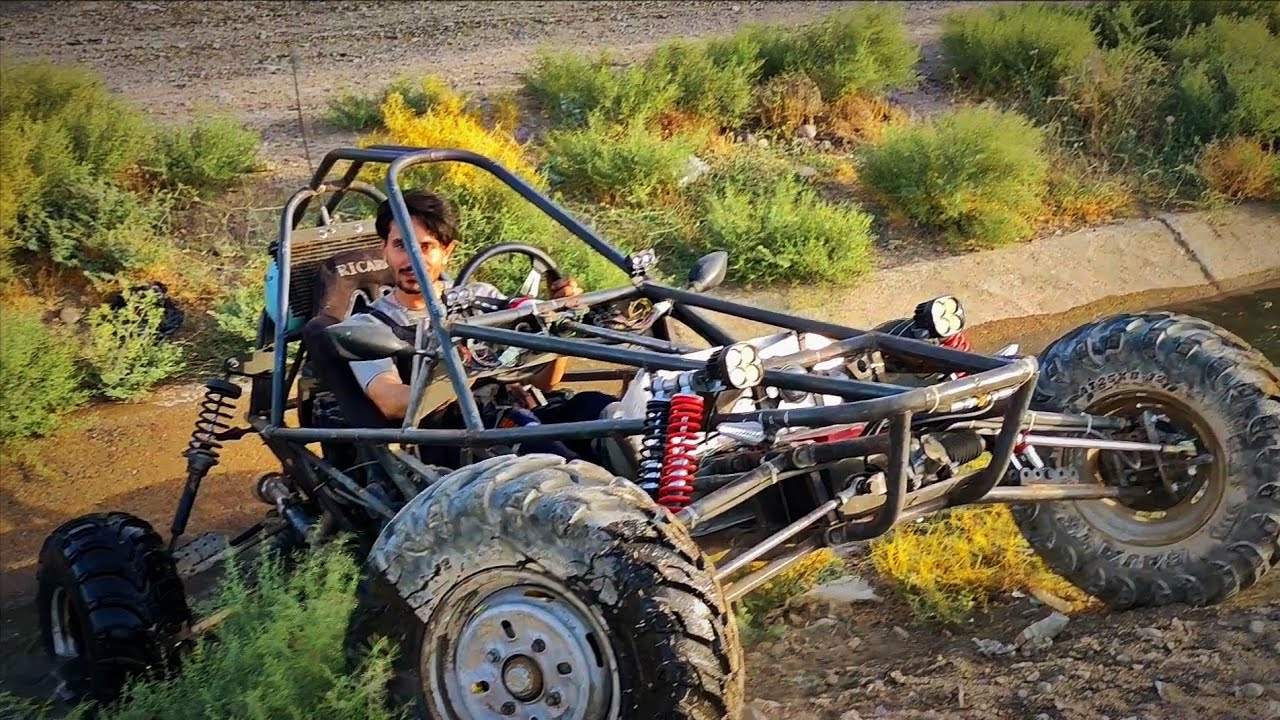 home made buggy off-road crossing small river 💯🤘💪🔥      read description!