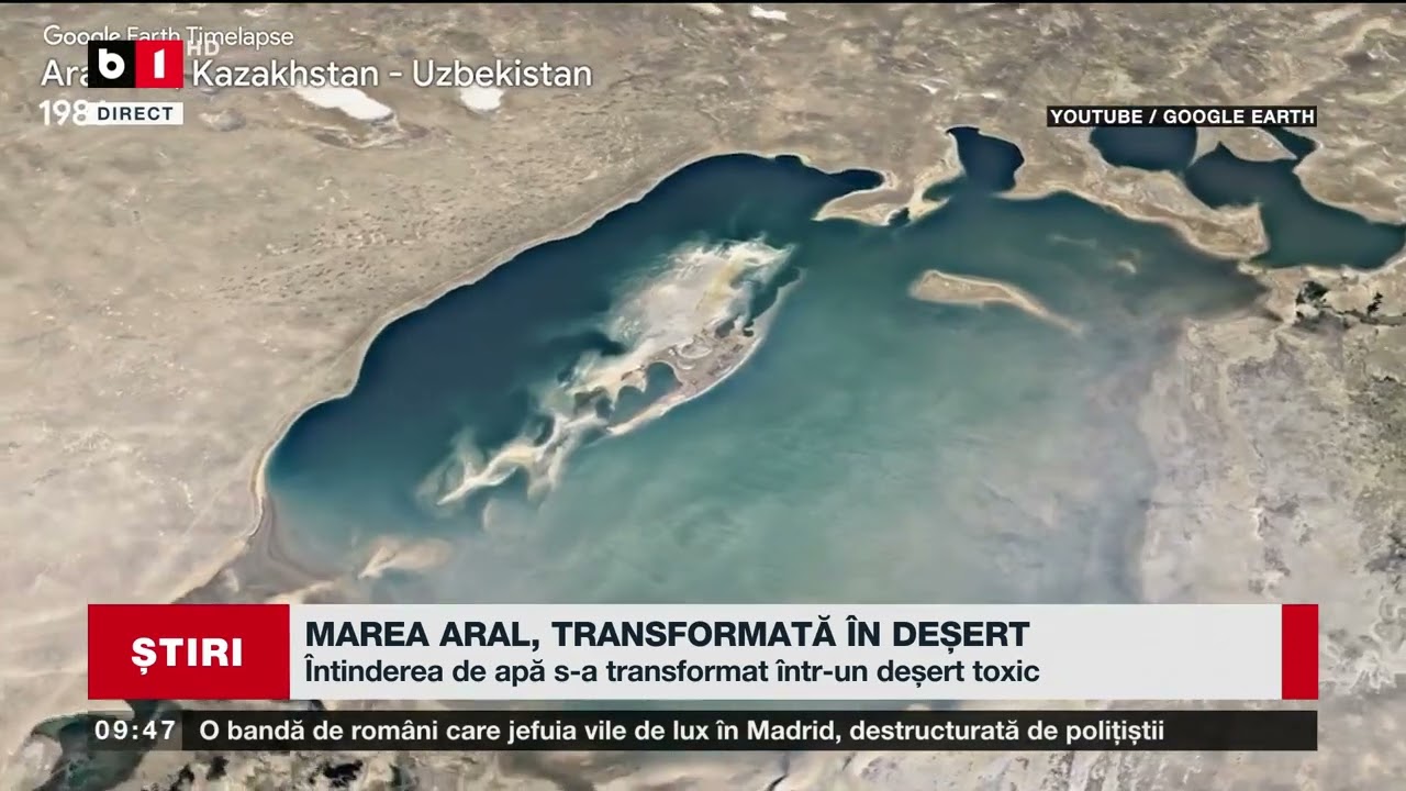 MAREA ARAL, TRANSFORMATĂ ÎN DEȘERT_Știri B1TV_9 febr. 2025