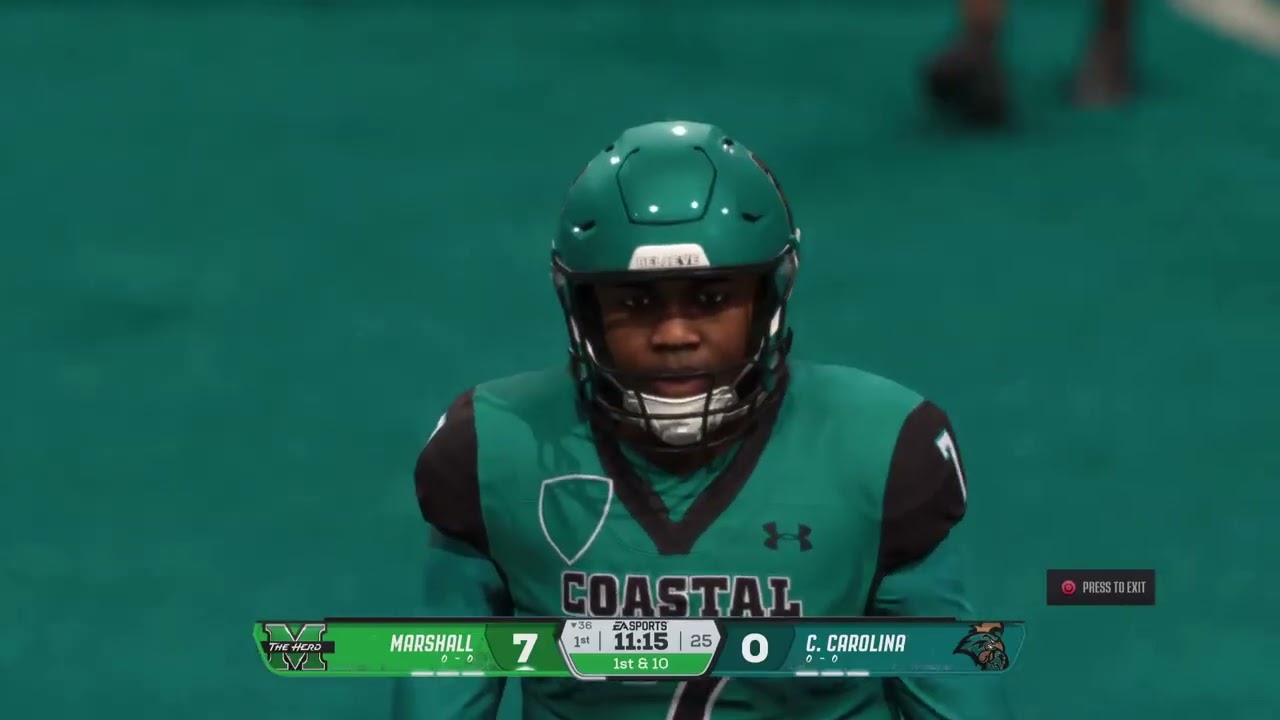 Game 9 2025 NCAA season: Marshall @ Coastal Carolina August 21, 2025