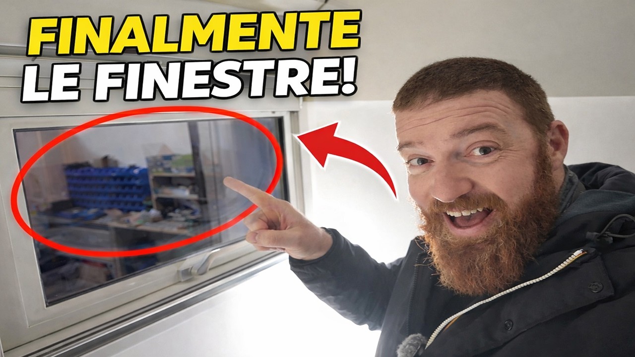 RIO DIVENTA UNA CASA!🚛Installiamo le FINESTRE sul nostro CAMION EXPEDITION😎 Ep 21 Costruzione di Rio