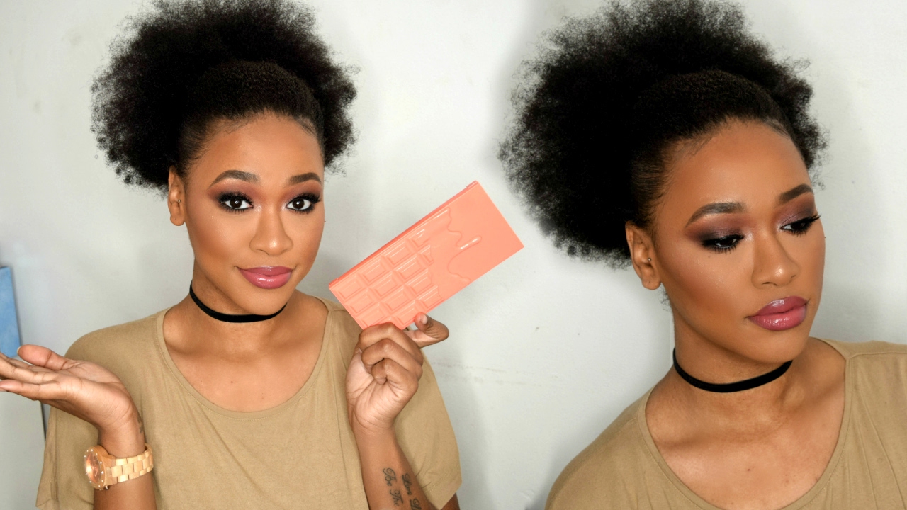 I♡MAKEUP 'PEACHES & CHOCOLATE' PALETTE SWATCHES, TUTORIAL & REVIEW