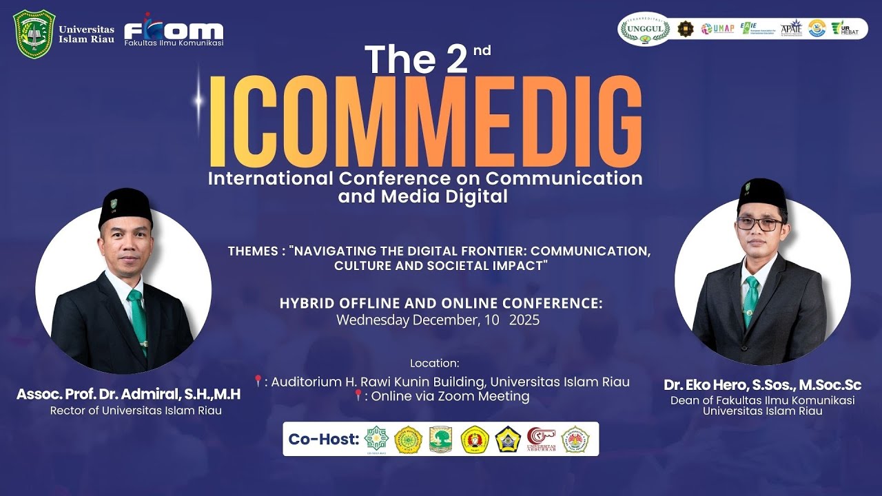 The 2 ICOMMEDIG  (International Conference on Communication and Media Digital ) FIKOM UIR 2025