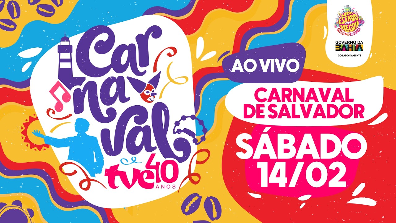 CARNAVAL DE SALVADOR AO VIVO | SÁBADO | TVE BAHIA #OCanalDoCarnaval | 14/02/2026