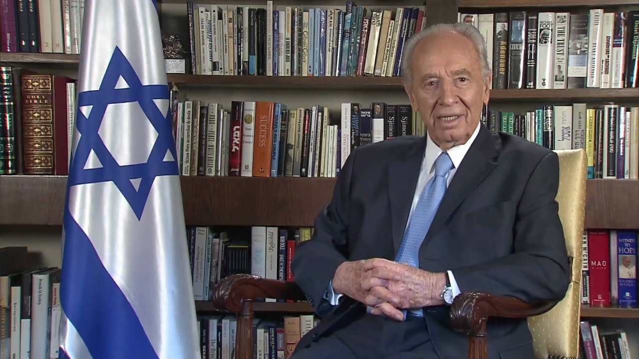 (Hebrew) President Shimon Peres Launches YouTube Channel