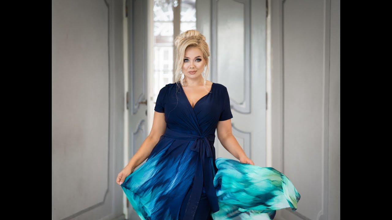 Modne sukienki na wesele plus size, dla mamy, moda xxl, sukienki  dla puszystych,dla mamy chrzestnej