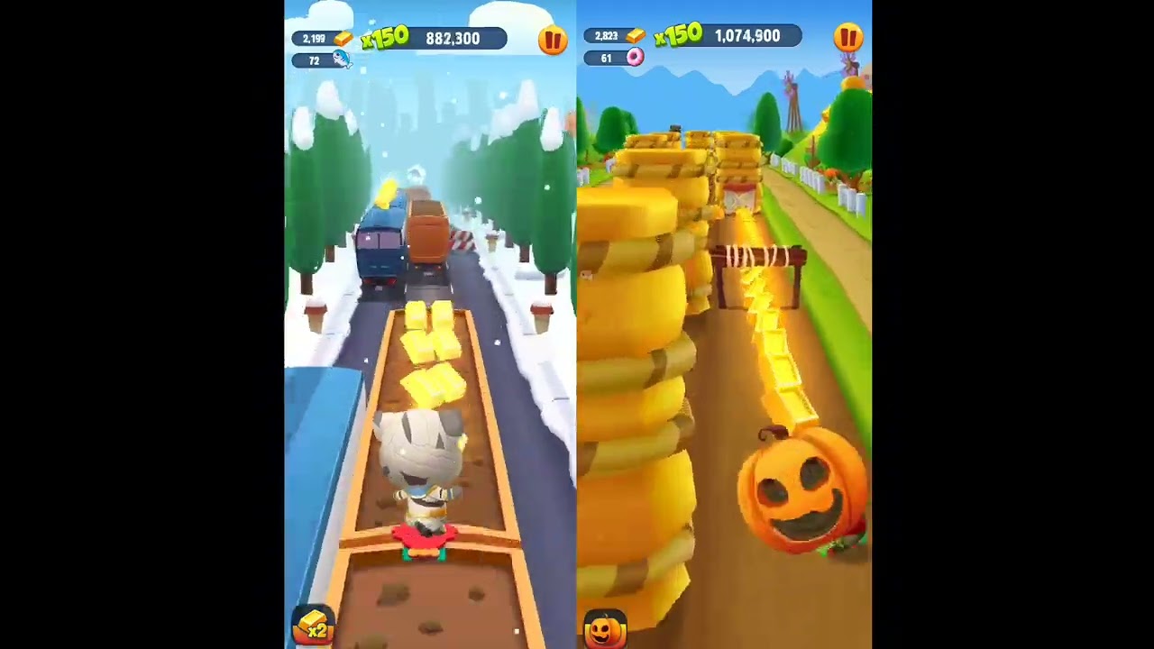 Mummy Tom vs Zombie Ben #tomgoldrun