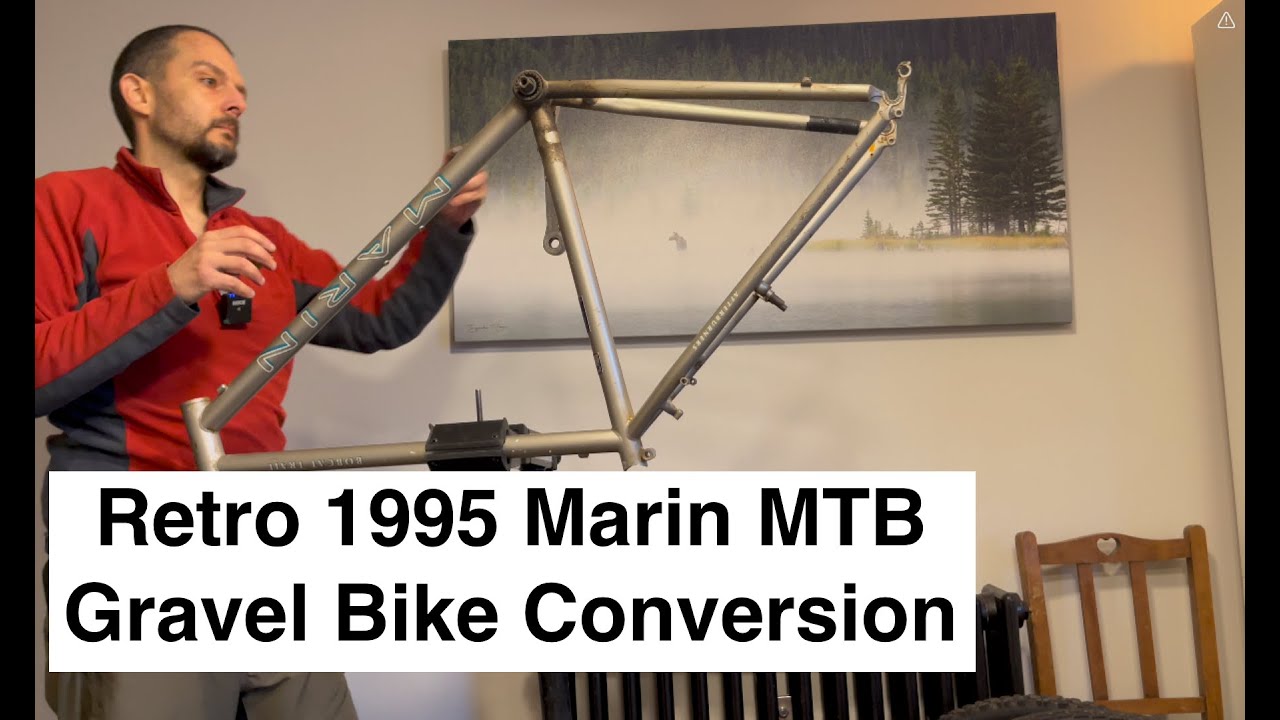 Переделка горного велосипеда Marin 1995 года в гравийный, часть 1. Как сделать из велосипеда отли...