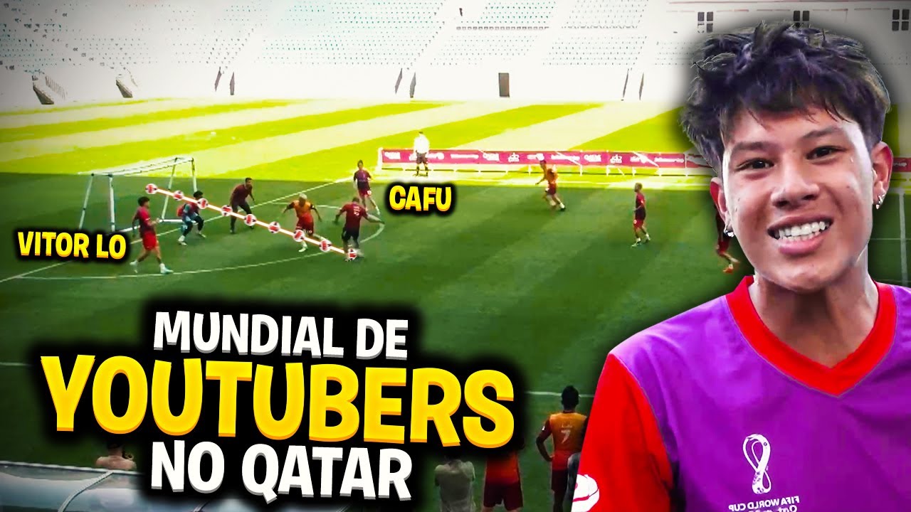 JOGAMOS EM UM EST&Aacute;DIO DE COPA DO MUNDO!! (CAMPEONATO MUNDIAL DE YOUTUBERS NO QATAR)