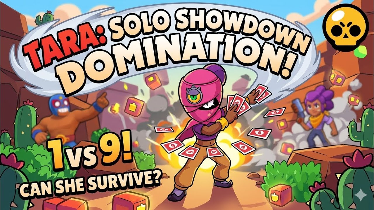 Brawl Stars gameplay part 5 : Tara's Solo Showdown 