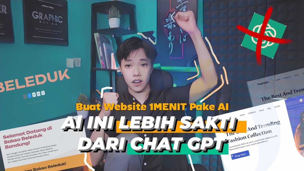 Buat website 1 MENIT pake AI ini..!! - SIAP kerjaan gue DIGANTI AI 🥺