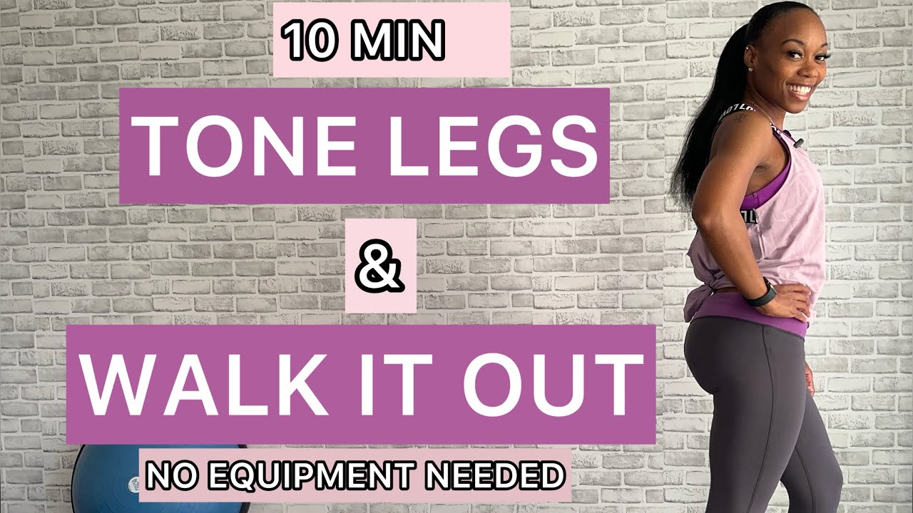 AT HOME | TONE YOUR LEGS WHILE WALKING | NO EQUIPMENT NEEDED