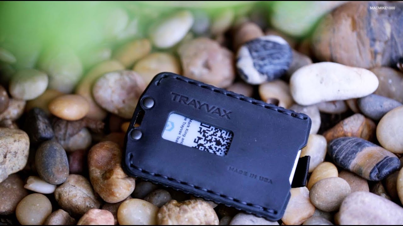 Trayvax Ascent Slim Leather Wallet (Black)
