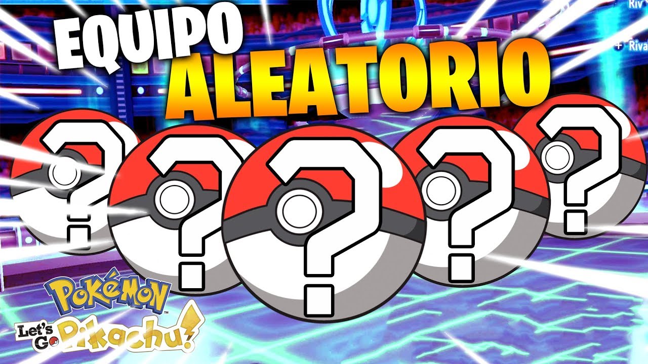 😵EQUIPO ALEATORIO (Random)😵 ¡MIRA! Combate ONLINE en Pokémon LET'S GO Pikcahu y Eevee