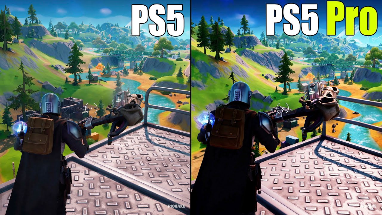 Fortnite выглядит ЛУЧШЕ на PS5 Pro по сравнению с обычной PS5 | Сравнение графики, разрешения и FPS