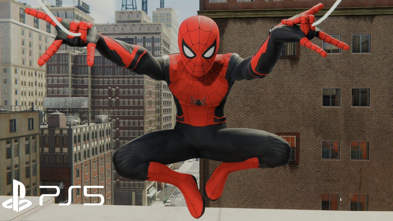 Spider-Man Remastered PS5 - Upgraded Suit Free Roam Gameplay (4K Fidelity Mode)