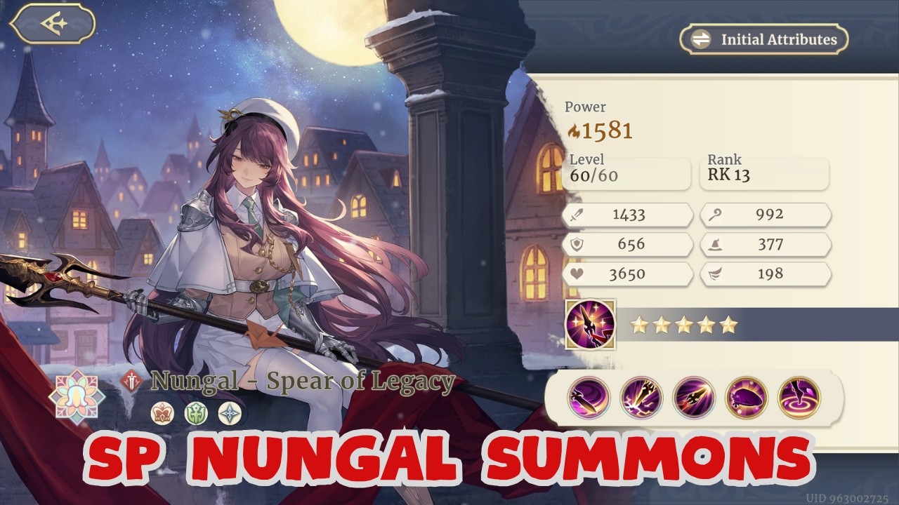 SP NUNGAL SUMMONS - DID SHE COME EARLY? [SWORD OF CONVALLARIA]