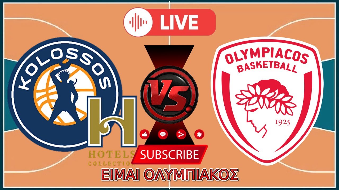 ΚΟΛΟΣΣΟΣ ΡΟΔΟΥ - ΟΛΥΜΠΙΑΚΟΣ (25/01/2026) LIVE ΑΓΩΝΑΣ BASKETBALL LEAGUE #ΕιμαιΟΛΥΜΠΙΑΚΟΣ