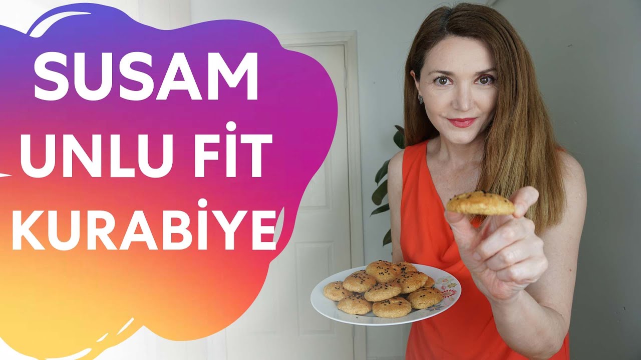 Susam Unlu Fit Kurabiye | Rana Çetin