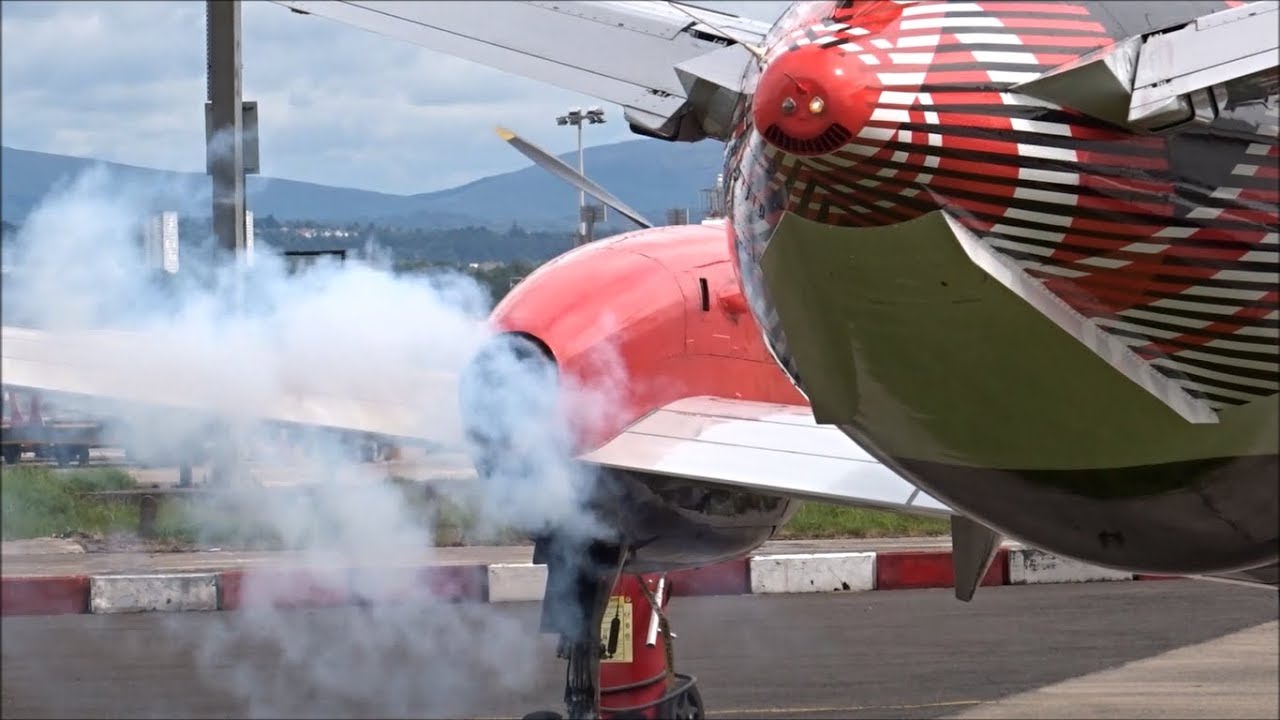 ✈ Loganair SAAB 340B Smokey Start up & Engine Runs!