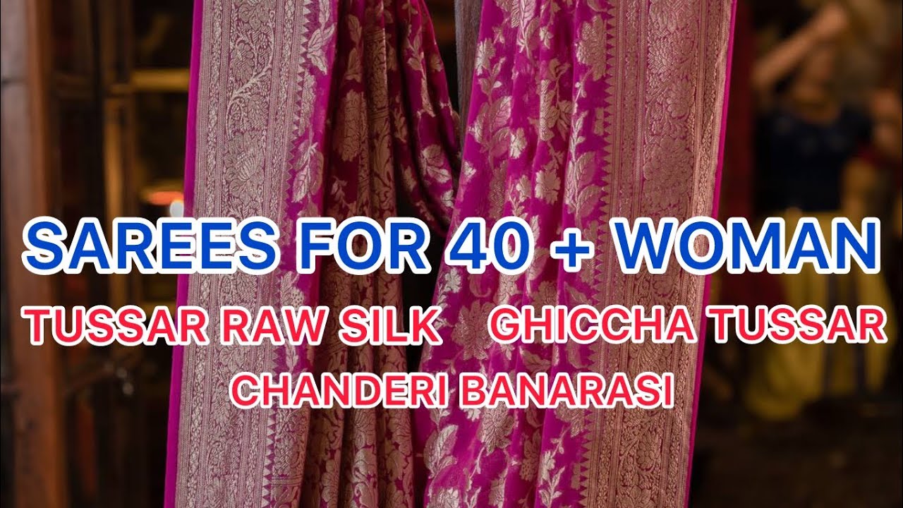 Chit Chat with me while I show you some exclusive sarees | Chanderi | Tussar Raw Silk | Tussar silk