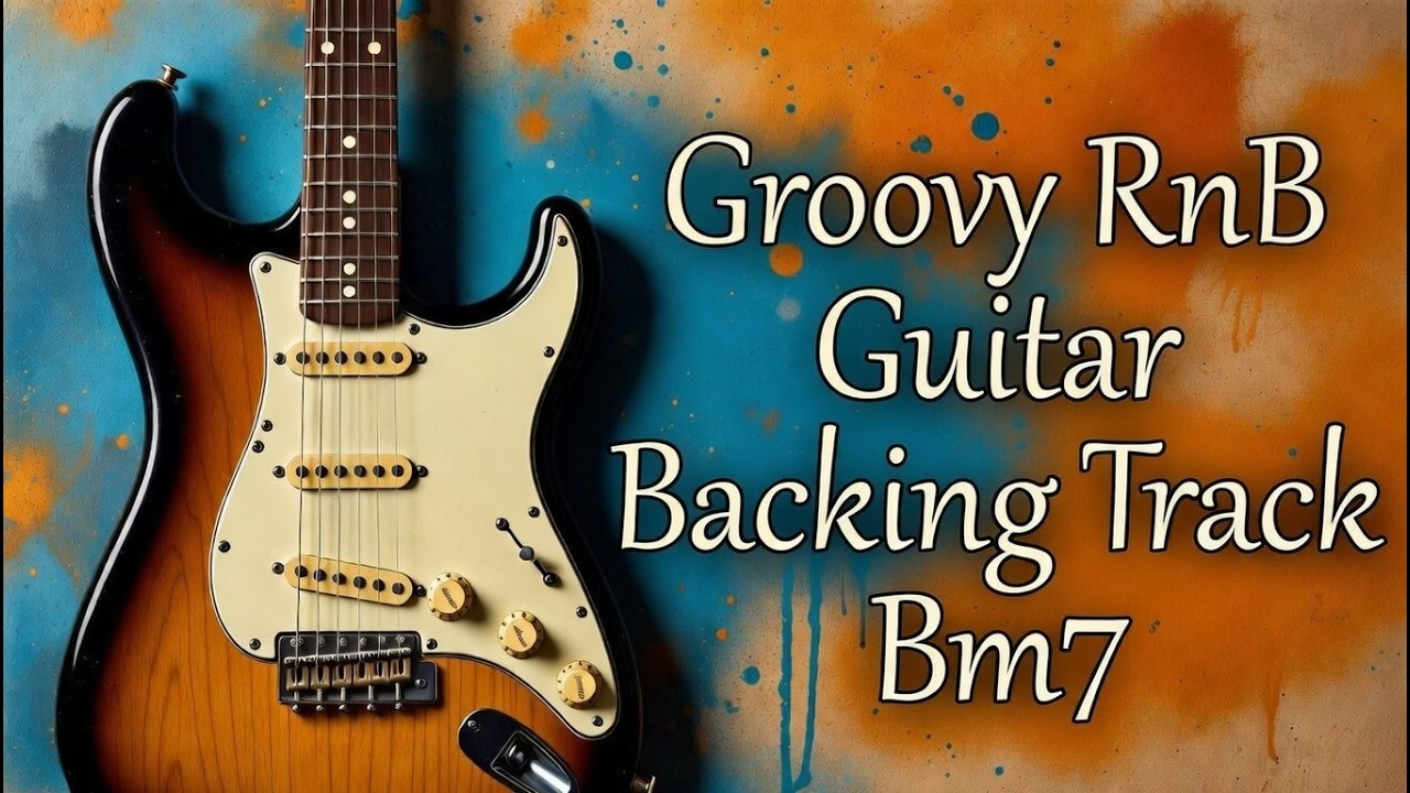 Groovy RnB Guitar Backing Track in Bm7 (75 BPM) | Smooth Neo Soul Jam