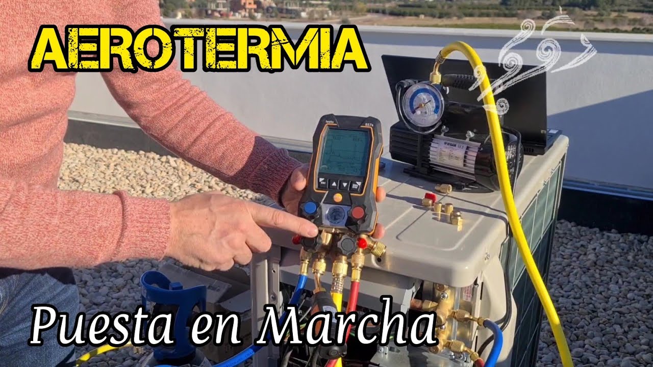 ❄️Aerotermia Hitachi MultiSplit: Puesta en marcha, vacío y presión con Nitrógeno. Testo 557s y 552i