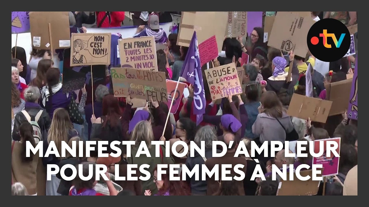 Manifestation du 8 mars à Nice : plus de 700 personnes rassemblées