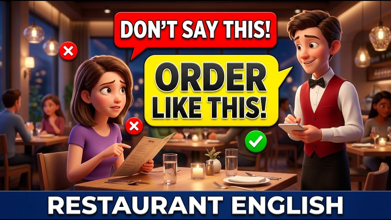 Daily English Conversation at a Restaurant | Real Life Speaking Practice