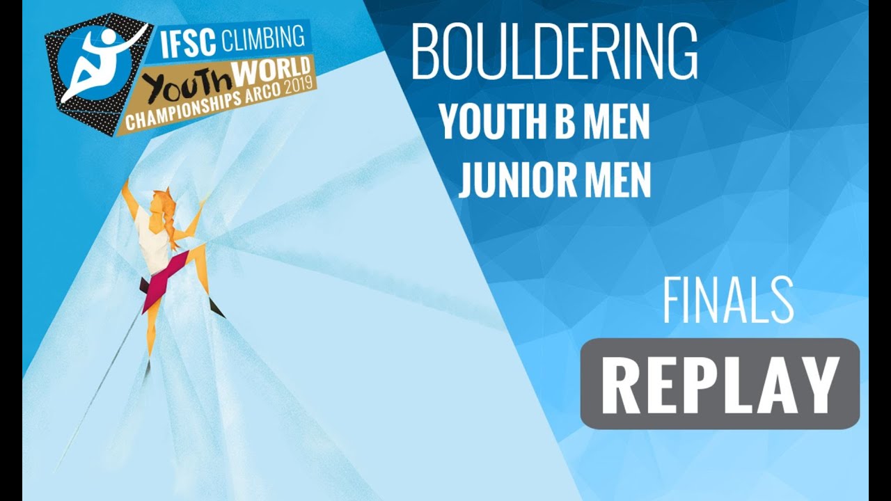 IFSC Youth World Championships Arco 2019 || Men's Boulder final YB & J