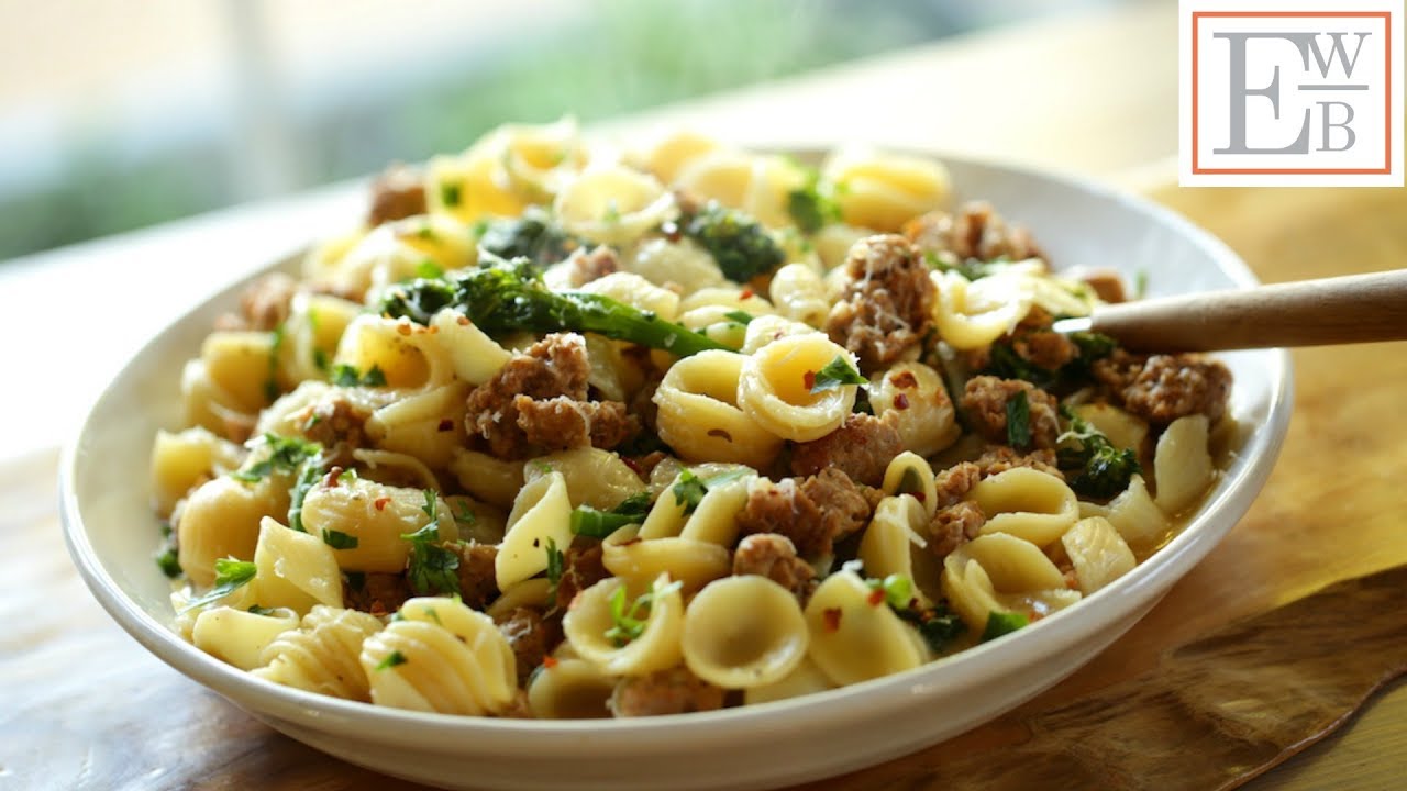 Beth's Orecchiette Pasta with Sausage and Broccoli Recipe |ENTERTAINING WITH BETH