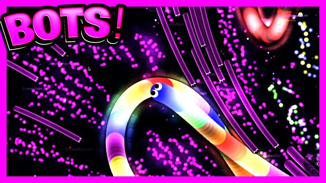 Snakey Rain Bots! in SLITHER.IO