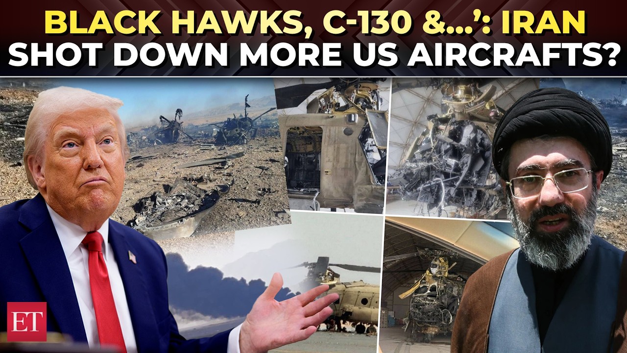 ON CAM: Iran shot down C-130 US aircraft, 2 Black Hawk Choppers as Trump hails MIRACULOUS rescue ops
