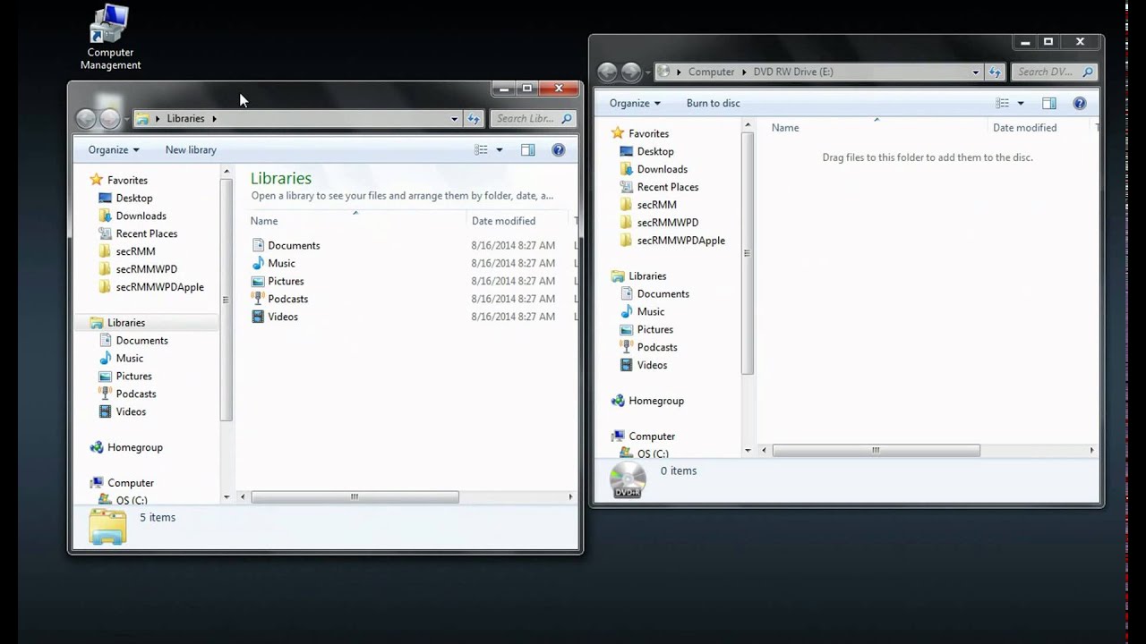 secRMM security for CD/DVD devices
