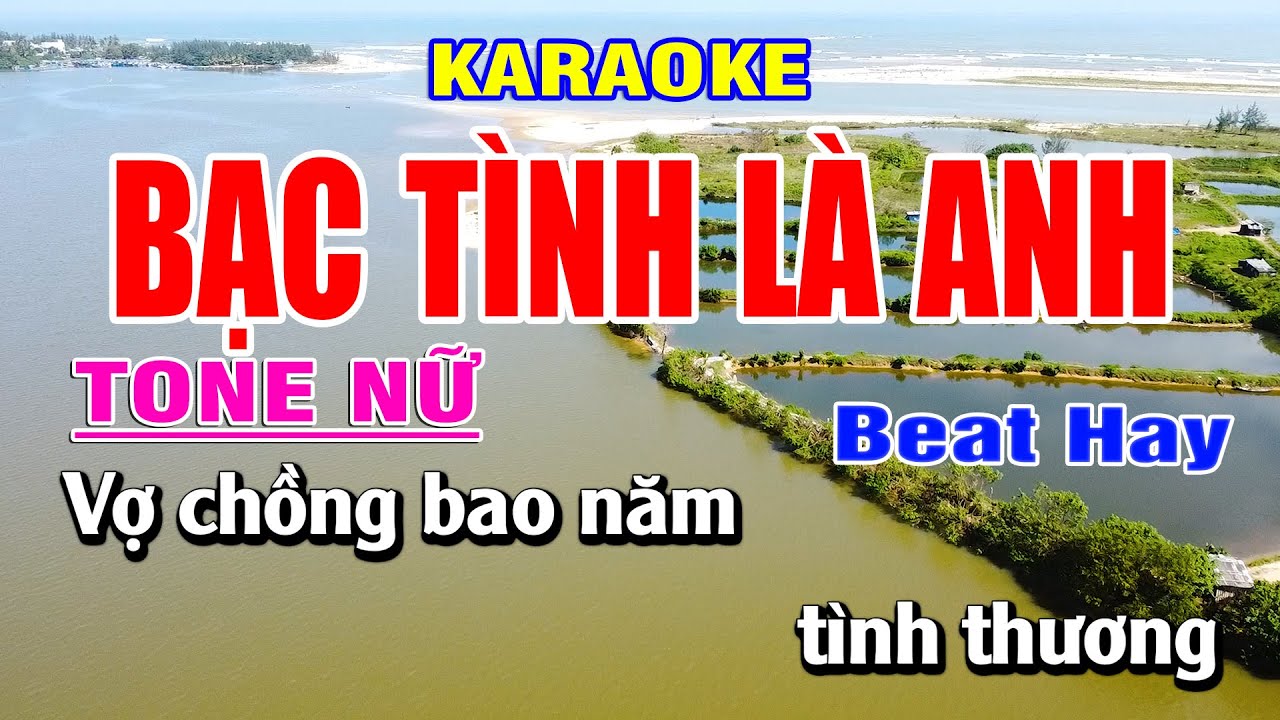 🎶 Bạc Tình Là Anh - Karaoke Tone Nữ | 💖 Duy Sơn New | Beat Mới