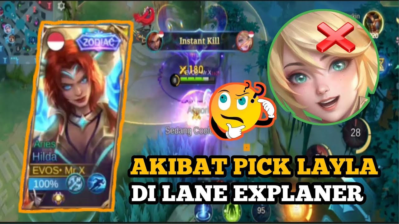 KETEMU MUSUH KOCAK ANOMALI EXPLANER DI RANK MALAH NGEPICK HERO LAYLA  #hildamlbb #hildaexplaner2026