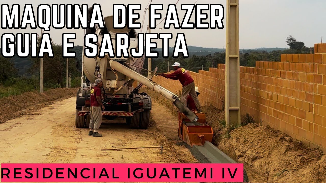 Extrusora de guia e sarjeta